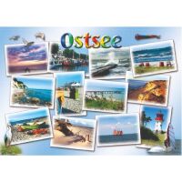 Ostsee Postkarten Ansichtskarten Leuchtturm Strand Steg