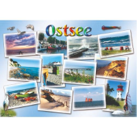 Ostsee Postkarten Ansichtskarten Leuchtturm Strand Steg