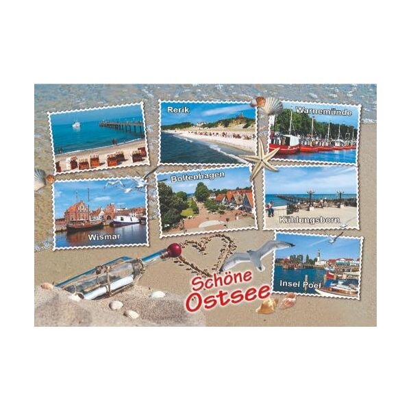 Ostsee Postkarten Ansichtskarten Briefmarken Motive Schöne Ostsee