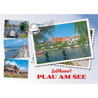 Plau am See Postkarte Ansichtskarte Motive 065 Luftkurort...