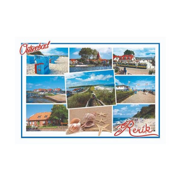 Rerik Postkarte Ostseebad 9 Bilder Querformat