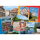 Röbel Postkarten Motive 063 Grüße aus Röbel Müritz bunte Postkarte mit runden Bild in der MItte