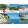 Insel Rügen Postkarte I love Ostseeinsel Rügen sechs Fotos Ansichtskarte