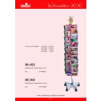 Sortiment Weihnachtskarten mit Drehständer Weihnachtskartensortiment 56 Dekore Doppelkarten mit Briefumschlag á 5 Stück 280 Karten inklusive Drehständer leihweise
