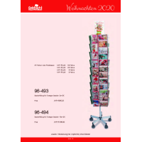 Sortiment Weihnachtskarten mit Drehständer Weihnachtskartensortiment 56 Dekore Doppelkarten mit Briefumschlag á 5 Stück 280 Karten inklusive Drehständer leihweise