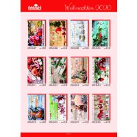 Sortiment Weihnachtskarten mit Drehständer Weihnachtskartensortiment 56 Dekore Doppelkarten mit Briefumschlag á 5 Stück 280 Karten inklusive Drehständer leihweise