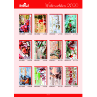 Sortiment Weihnachtskarten mit Drehständer Weihnachtskartensortiment 56 Dekore Doppelkarten mit Briefumschlag á 5 Stück 280 Karten inklusive Drehständer leihweise
