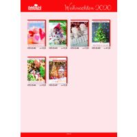 Sortiment Weihnachtskarten mit Drehständer Weihnachtskartensortiment 56 Dekore Doppelkarten mit Briefumschlag á 5 Stück 280 Karten inklusive Drehständer leihweise
