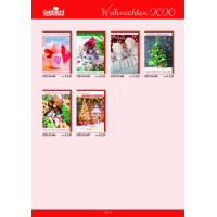 Sortiment Weihnachtskarten mit Drehständer Weihnachtskartensortiment 56 Dekore Doppelkarten mit Briefumschlag á 5 Stück 280 Karten inklusive Drehständer leihweise