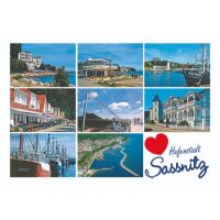 Sassnitz Postkarte Herz Hafenstadt 8 Fotomotive Ostsee