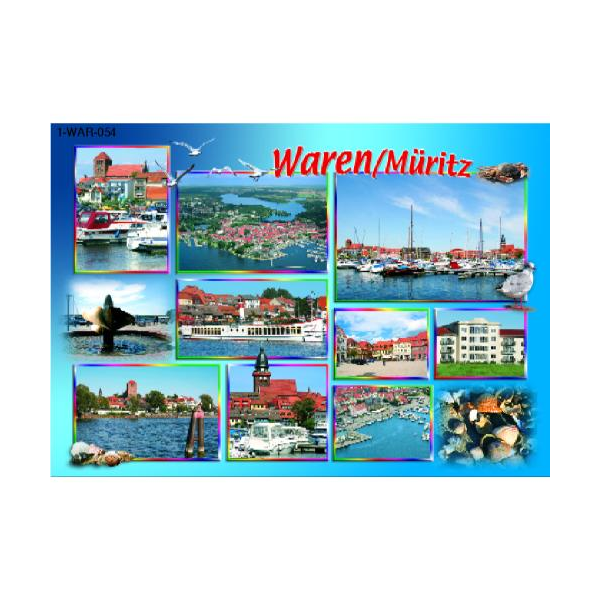 Waren / Müritz Postkarte Ansichtskarte Motive 054 Hafen