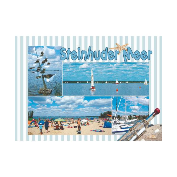 Steinhuder Meer Postkarten Motive 068 Strand Flaschenpost