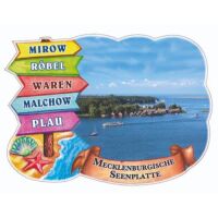 Mecklenburgische Seenplatte Kühlschrankmagnete ABS...