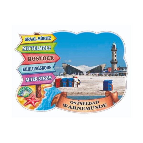 Warnemünde Kühlschrankmagnete ABS Motive WDE-1