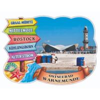 Warnemünde Kühlschrankmagnete ABS Motive WDE-1