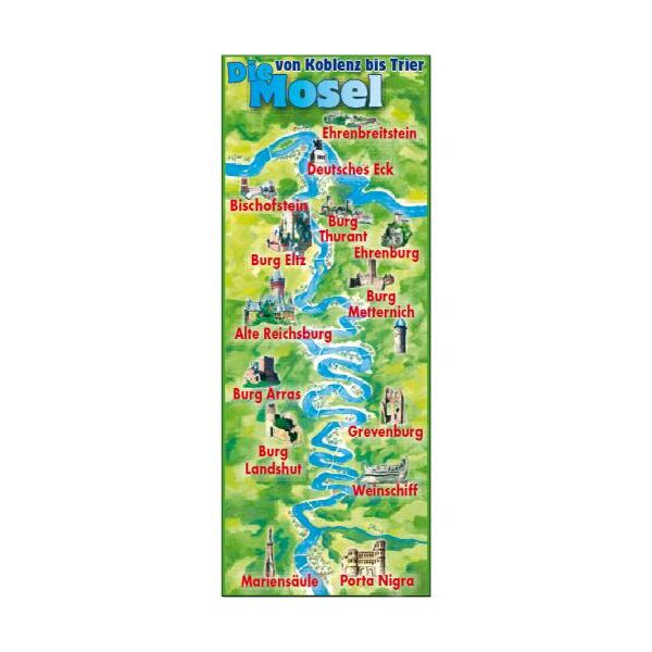 Mosel Feuerzeuge Motive 214 Landkarte