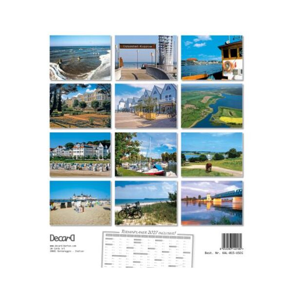 Insel Usedom Wandkalender 2027 Groß Bilder von der Ostseeinsel Usedom