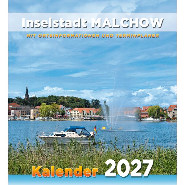 Malchow Wandkalender 2027 Mecklenburgische Seenplatte Inselstadt Malchow