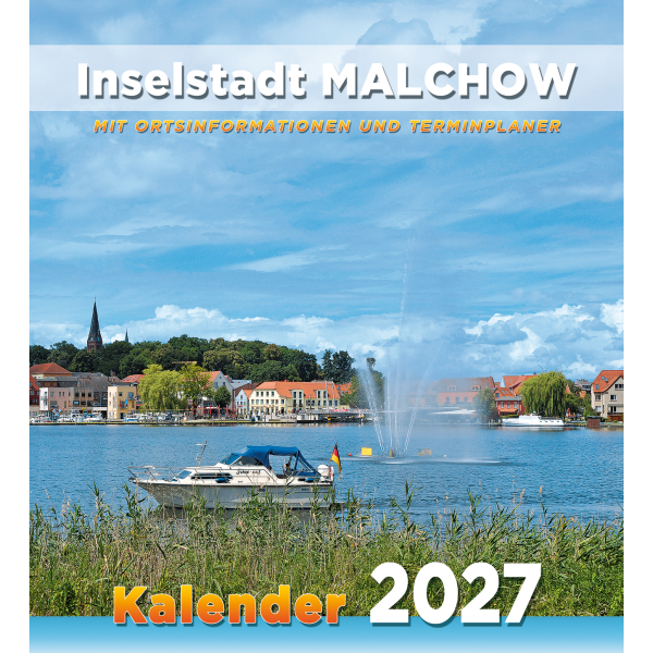 Malchow Wandkalender 2027 Mecklenburgische Seenplatte Inselstadt Malchow