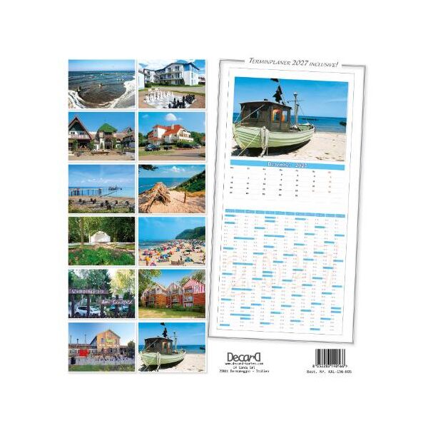 Koserow auf Usedom Wandkalender 2027 Seebad Ostseebad Insel Usedom