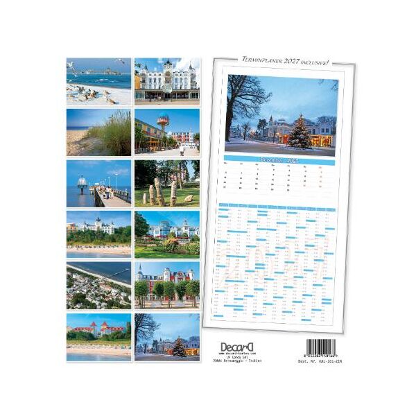 Zinnowitz Wandkalender 2027 Ostseebad Motive 161-ZIN27