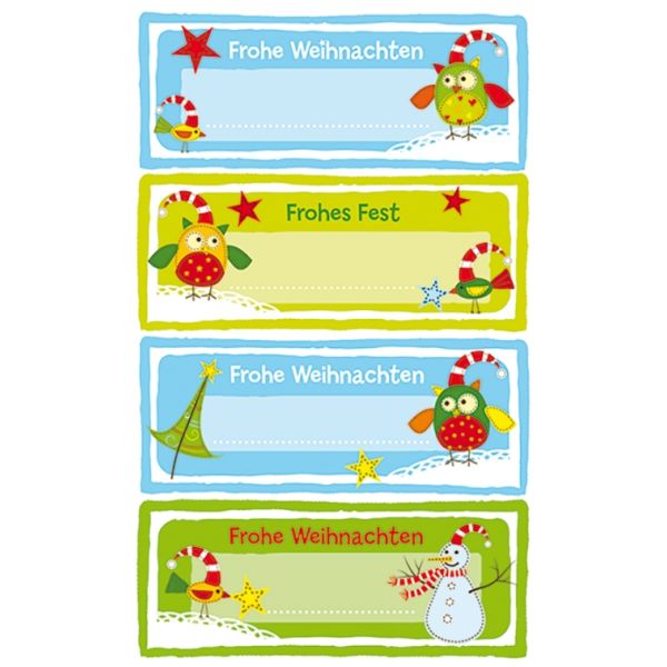 Sticker - Aufkleber - Frohe Weihnachten