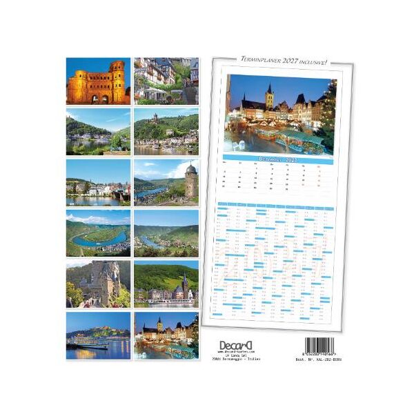 Bernkastel-Kues Wandkalender 2027 Schöne Mosel Kalender mit Terminplaner