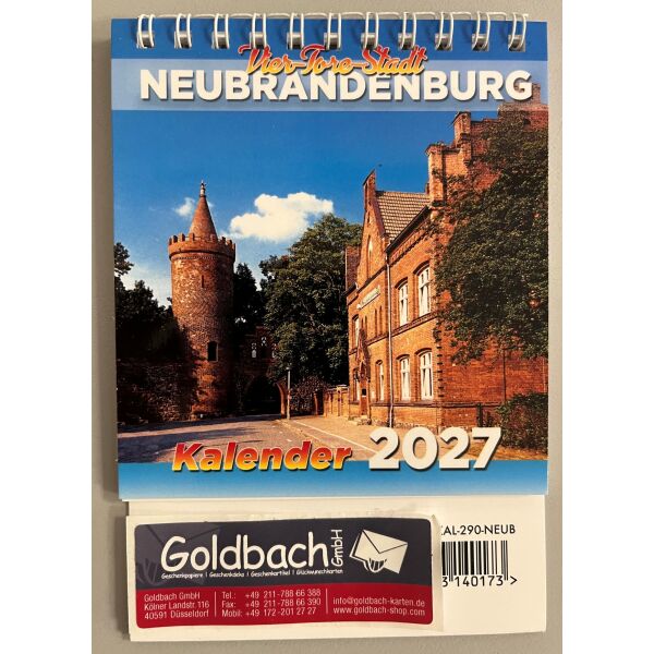 Neubrandenburg Tischkalender 2027 Mecklenburgische Seenplatte