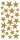 Sticker - 9x17,5 cm - Weihnachten - Glitter-Sticker gefüllte - 24 Sterne