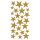 Sticker - 9x17,5 cm - Weihnachten - Glitter-Sticker gefüllte - 24 Sterne