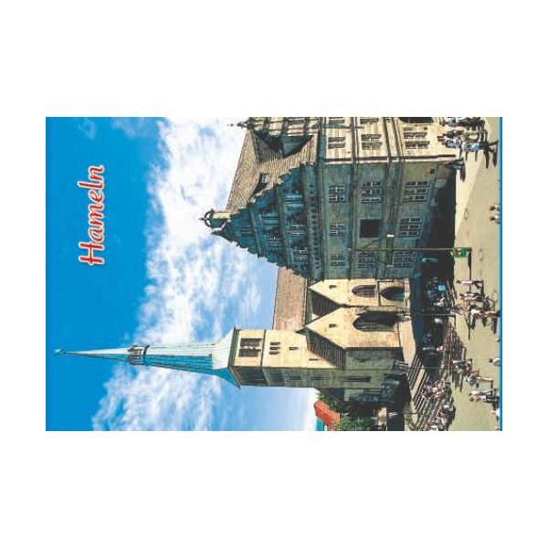 Hameln Kühlschrankmagnete Rattenfängerhaus Kirche Marktplatz