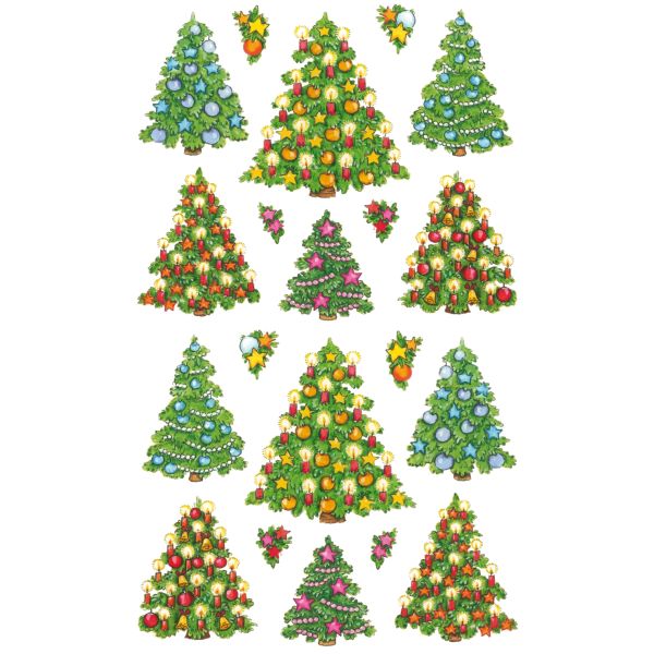 Sticker For Sale Mit "Weihnachtsbäume - Frohe Weihnachten" Von Nebatsang