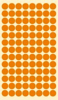 Sticker - Mehrzwecketiketten - Markierungspunkte orange/rot