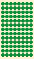 Sticker - Mehrzwecketikketn - Markierungspunkte grün