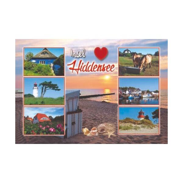 Hiddensee Kühlschrankmagnete Insel Hiddensee Herz Liebe 7 Bilder