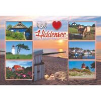 Hiddensee Kühlschrankmagnete Insel Hiddensee Herz...