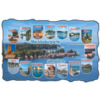 Mecklenburgische Seenplatte Kühlschrankmagnet ABS 16...