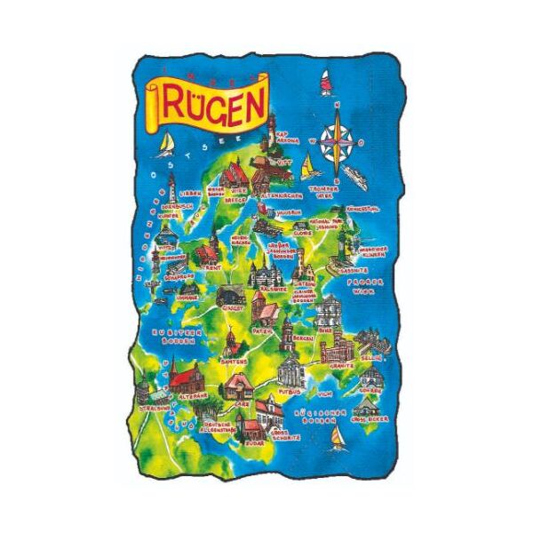 Insel Rügen Kühlschrankmagnete ABS Motive RUG-1