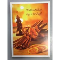 Weihnachten Postkarte  Zimtstangen