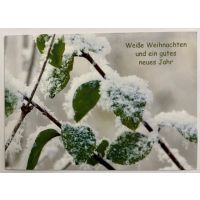 Weihnachten Postkarte 10,5 x 14,5 cm Weiße...