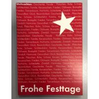 Weihnachten Postkarte  Stern Frohe Festtage