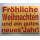 Weihnachten Postkarte  Gold Fröhliche Weihnachten Gutes Neues Jahr