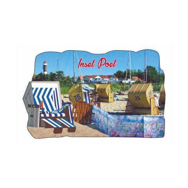 Insel Poel Strandkorb Magnete Motive IPO-1