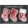 Weihnachten Glückwunschkarte mit Umschlag Shake-Card Socken Schnee Fröhliche Weihnachten