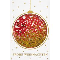 Weihnachten Glückwunschkarte mit Umschlag Shake-Card...