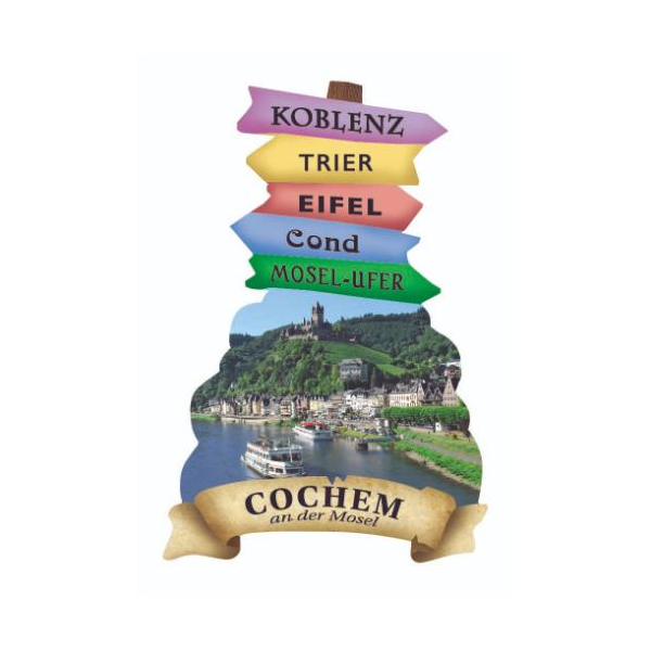 Cochem an der Mosel Wegweiser Magnete Motive COC-1