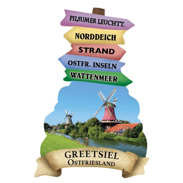 Greetsiel Wegweiser Magnete Motive GRE-1