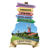 Greetsiel Wegweiser Magnete Motive GRE-1