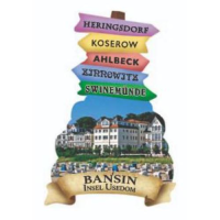 Bansin Wegweiser Magnete Motive BAN-1