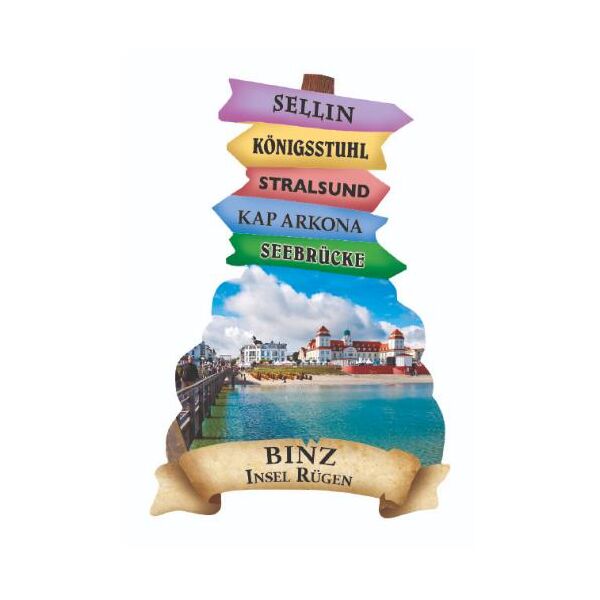 Binz auf Rügen Wegweiser Magnete Motive BIN-1